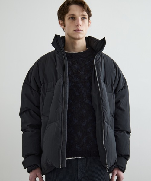 希少  黒 ダウンジャケット フード付き フード ダウン ウォッシャブル 撥水（ダウンジャケット/コート