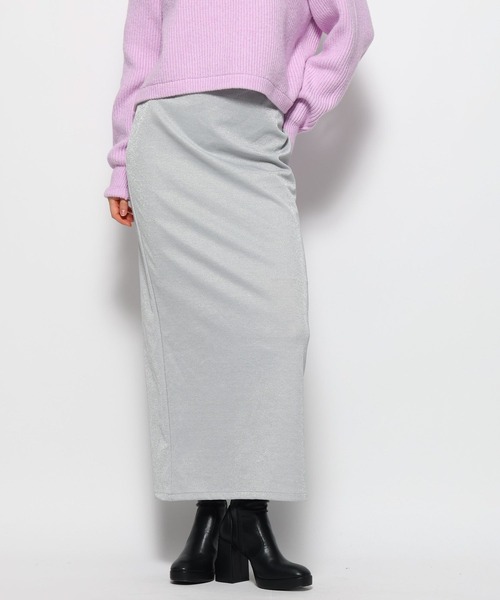 FOREVER 21(フォーエバー トゥエンティーワン)の「【2023AW】ラメ入りナロースカート(スカート・レディース・ブラック/シルバー・SMALL/MEDIUM)」の14枚目の写真