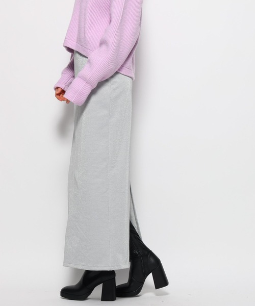 FOREVER 21(フォーエバー トゥエンティーワン)の「【2023AW】ラメ入りナロースカート(スカート・レディース・ブラック/シルバー・SMALL/MEDIUM)」の15枚目の写真