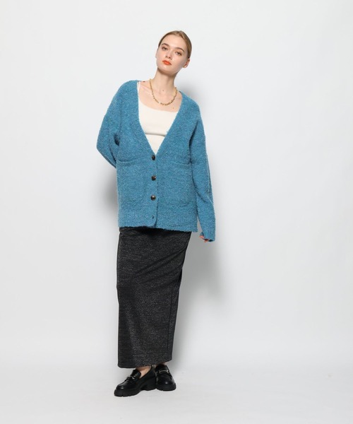 FOREVER 21(フォーエバー トゥエンティーワン)の「【2023AW】ラメ入りナロースカート(スカート・レディース・ブラック/シルバー・SMALL/MEDIUM)」の4枚目の写真