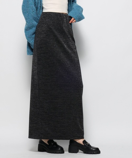 FOREVER 21(フォーエバー トゥエンティーワン)の「【2023AW】ラメ入りナロースカート(スカート・レディース・ブラック/シルバー・SMALL/MEDIUM)」の8枚目の写真