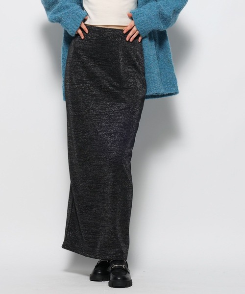 FOREVER 21(フォーエバー トゥエンティーワン)の「【2023AW】ラメ入りナロースカート(スカート・レディース・ブラック/シルバー・SMALL/MEDIUM)」の9枚目の写真