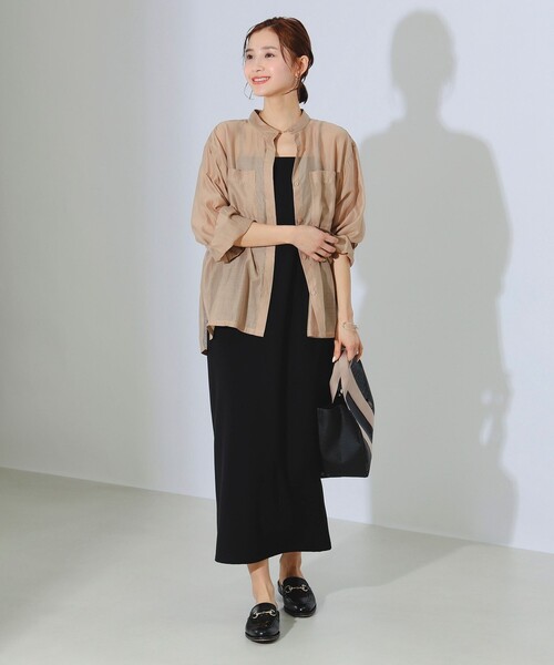 B:MING by BEAMS(ビーミングバイビームス)の「B:MING by BEAMS / シアー ブラウス(シャツ/ブラウス・レディース・オフホワイト/ネイビー/ブラウン系その他・MEDIUM/SMALL)」の5枚目の写真