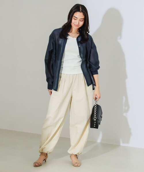 B:MING by BEAMS(ビーミングバイビームス)の「B:MING by BEAMS / シアー ブラウス(シャツ/ブラウス・レディース・オフホワイト/ネイビー/ブラウン系その他・MEDIUM/SMALL)」の11枚目の写真
