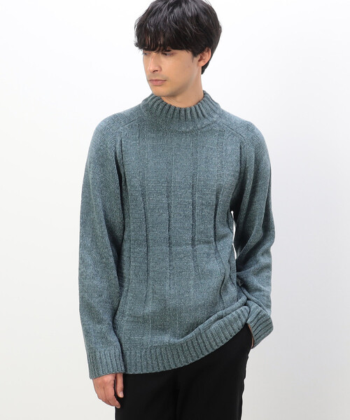 COMME CA ISM（コムサイズム）の「ウォッシャブル モールニット（ニット/セーター・メンズ・グレー/オフホワイト/ブルー/ミント/ブラック・L/M）」の19枚目の写真
