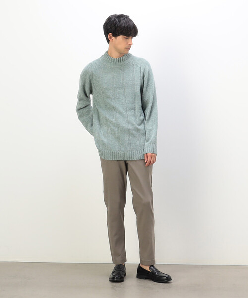 COMME CA ISM（コムサイズム）の「ウォッシャブル モールニット（ニット/セーター・メンズ・グレー/オフホワイト/ブルー/ミント/ブラック・L/M）」の20枚目の写真