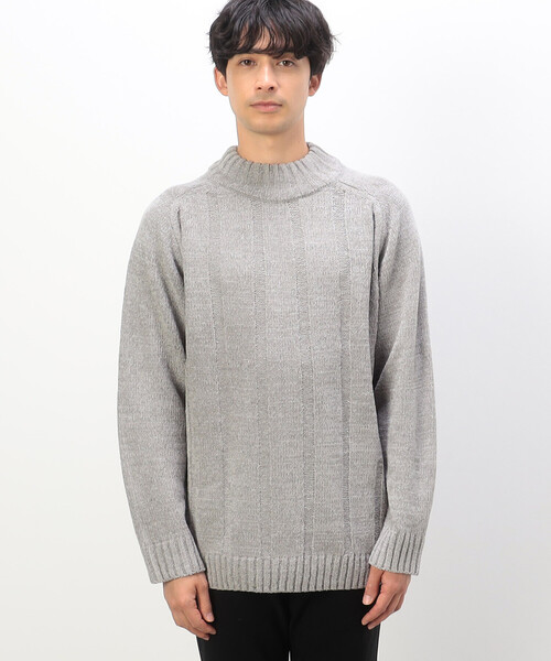 COMME CA ISM（コムサイズム）の「ウォッシャブル モールニット（ニット/セーター・メンズ・グレー/オフホワイト/ブルー/ミント/ブラック・L/M）」の22枚目の写真