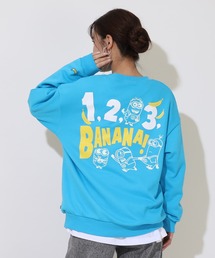 親子お揃い ミニオン BIGフェイス蓄光トレーナー 9074A