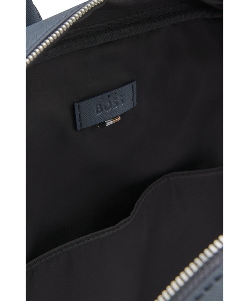 BOSS(ボス)の「シルバートーンBOSSロゴ ストラクチャードレザー バックパック(バックパック/リュック・メンズ・ブラック/ブルー・ONESIZE)」の14枚目の写真