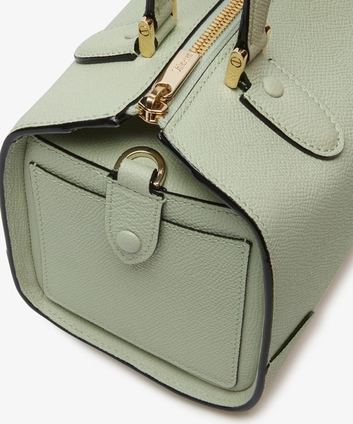 Valextra（ヴァレクストラ）の「バビラ ミニ（ハンドバッグ・レディース・グリーン系2/グリーン系1/ベージュ系1/ブラック・ONE SIZE）」の14枚目の写真