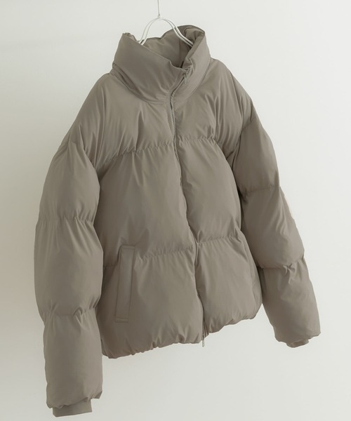 ITEMS URBANRESEARCH（アイテムズ アーバンリサーチ）の「『撥水』高機能 スタンドカラー中綿ブルゾン（ダウンジャケット/コート・メンズ・ブラック/グレー/カーキ・LARGE/MEDIUM）」の18枚目の写真