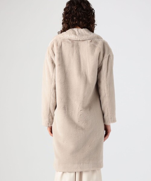 Herno ベージュ ファー付きショートコート⭐︎お出掛けに 未使用☆HERNO｜定価17万 エコファーショートダウン ベージュ 38