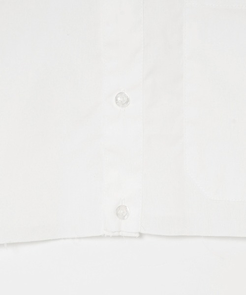 X-girl（エックスガール）の「CROPPED L/S SHIRT（シャツ/ブラウス・レディース・ライトブルー/ネイビー/ホワイト・M/S）」の7枚目の写真