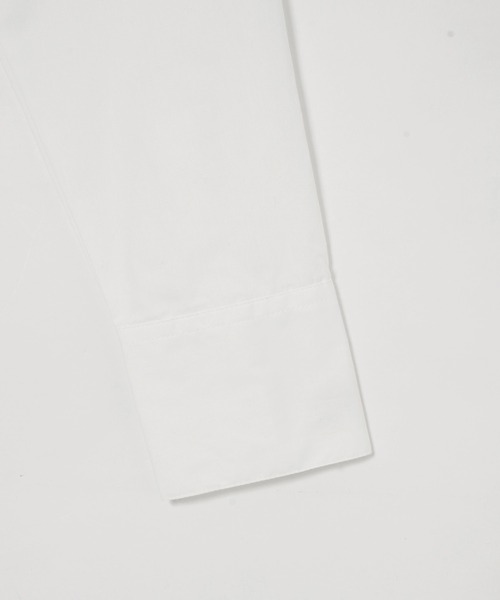 X-girl（エックスガール）の「CROPPED L/S SHIRT（シャツ/ブラウス・レディース・ライトブルー/ネイビー/ホワイト・M/S）」の8枚目の写真