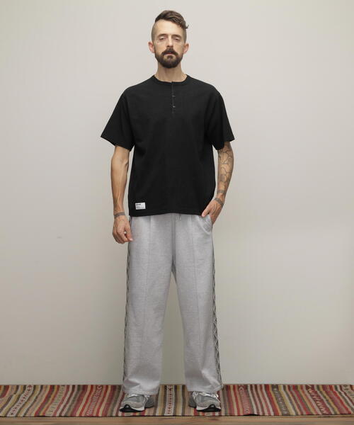 【セール】Schott/ショット/HENLEY TｰSHIRT 'CREST DRAGON EMB'/刺繍ヘンリーTシャツ 'クレスト ドラゴン'（Tシャツ/カットソー）｜schott（ショット）