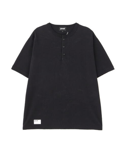 【セール】Schott/ショット/HENLEY TｰSHIRT 'CREST DRAGON EMB'/刺繍ヘンリーTシャツ 'クレスト ドラゴン'（Tシャツ/カットソー）｜schott（ショット）
