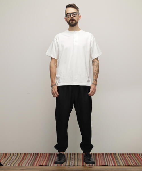 【セール】Schott/ショット/HENLEY TｰSHIRT 'CREST DRAGON EMB'/刺繍ヘンリーTシャツ 'クレスト ドラゴン'（Tシャツ/カットソー）｜schott（ショット）