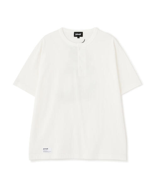 【セール】Schott/ショット/HENLEY TｰSHIRT 'CREST DRAGON EMB'/刺繍ヘンリーTシャツ 'クレスト ドラゴン'（Tシャツ/カットソー）｜schott（ショット）