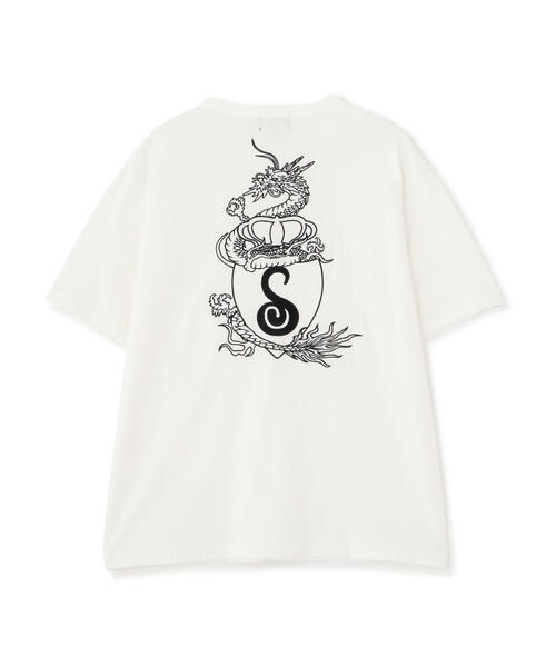 【セール】Schott/ショット/HENLEY TｰSHIRT 'CREST DRAGON EMB'/刺繍ヘンリーTシャツ 'クレスト ドラゴン'（Tシャツ/カットソー）｜schott（ショット）