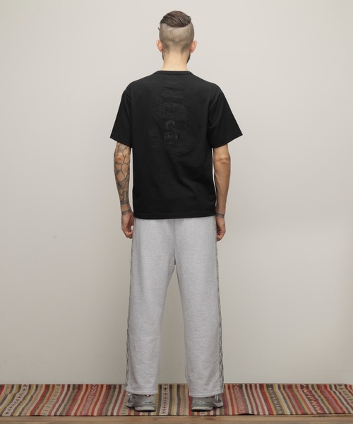 【セール】Schott/ショット/HENLEY TｰSHIRT 'CREST DRAGON EMB'/刺繍ヘンリーTシャツ 'クレスト ドラゴン'（Tシャツ/カットソー）｜schott（ショット）