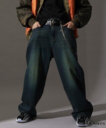 FREAK'S STORE | 限定展開 MR HEARTS/ミスターハーツ VINTAGE WASH WIDE STRAIGHT DENIM(デニムパンツ)