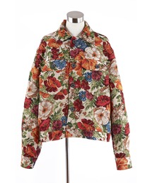 a.p.o.v.（エーピーオービー）の「a.p.o.v. ゴブラン花柄ショート丈ジャケット（その他アウター）」
