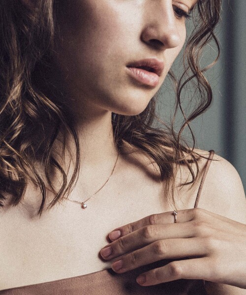 K18 ダイヤモンド 0.25ct ネックレス「ブライト」（ネックレス）｜ete