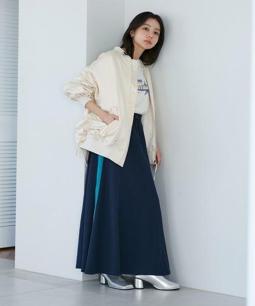 VIS（ビス）の「MA-1ブルゾン（ブルゾン・レディース・ブラック/キナリ/ピンク・FREE）」の15枚目の写真