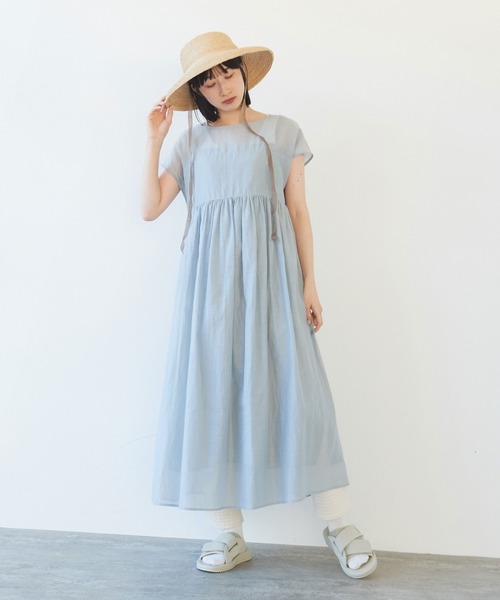 yuni（ユニ ）の「120/2コットンナイロン ギャザーフレンチ