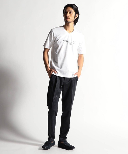 HIDEAWAYS NICOLE(ハイダウェイニコル)の「【20周年記念】激シルケットロゴプリント半袖Tシャツ(Tシャツ/カットソー・メンズ・ホワイト系1/ホワイト系2/ブラック系1/ブラック系2・MEDIUM/LARGE/X-LARGE/XX-LARGE)」の5枚目の写真