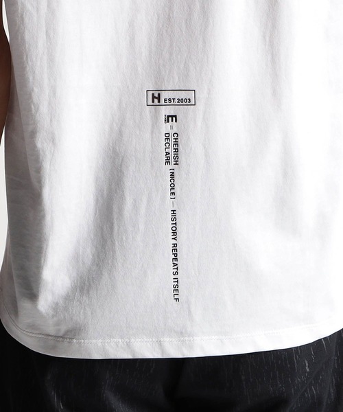 HIDEAWAYS NICOLE(ハイダウェイニコル)の「【20周年記念】激シルケットロゴプリント半袖Tシャツ(Tシャツ/カットソー・メンズ・ホワイト系1/ホワイト系2/ブラック系1/ブラック系2・MEDIUM/LARGE/X-LARGE/XX-LARGE)」の14枚目の写真