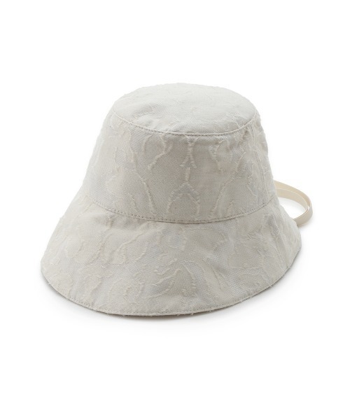 FRAY I.D(フレイアイディー)の「バリエーションワイドブリムハット(ハット・レディース・アイボリー/ブラック・FREE)」の7枚目の写真