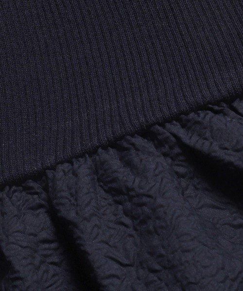 coca（coca）（コカ）の「上品エンボスニットドッキングワンピース（ワンピース・レディース・ネイビー/ブラック・ONE SIZE）」の18枚目の写真