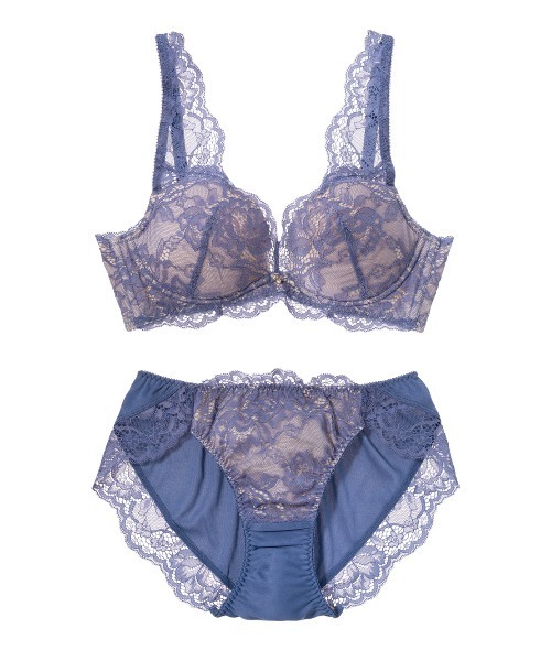 PEACH JOHN（ピーチジョン）の「【ラクな着け心地で自然な丸み＆高さ！バリエいろいろ♪】丸胸メイクリラックスノンワイヤーレースブラジャー＆ショーツセット（ブラ&ショーツ・レディース・グレイッシュブルー/ピンク/ネイビー/カーキ/インディゴブルー/サーモンピンク/オフホワイト/スモークピンク/ブルー/チャコール/サックスブルー/チェリーピンク/ホワイト/ミント/ラベンダー/ライトパープル/ダークネイビー/チャコールグレー/ベビーピンク/アイボリー/ピンク系その他/ライトブルー/ボルドー/ライトグレー/ライトピンク/グレイッシュベージュ/ローズ/ブラウン/ピンクベージュ・BC70/BC75/DE65/DE70/DE75/BC65）」の16枚目の写真