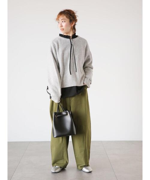 Lugnoncure（ルノンキュール）の「前後2WAYメランジニットカーディガン（カーディガン/ボレロ・レディース・ブラック/ブルー/グレー/イエロー・F）」の17枚目の写真