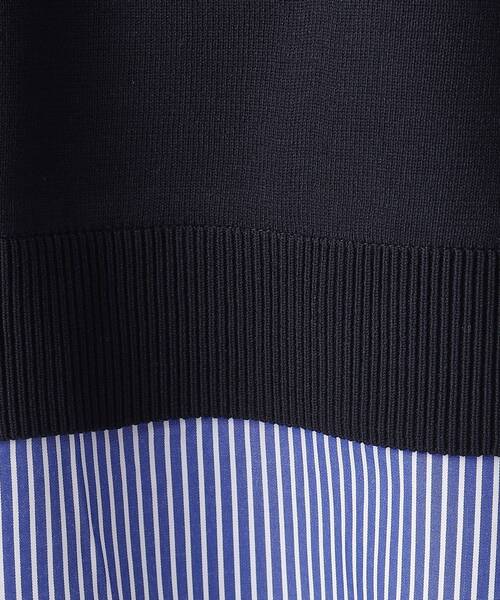 SHOO・LA・RUE(シューラルー)の「◆一枚で簡単こなれ見え スポンディッシュ 裾レイヤード風ニット(ニット/セーター・レディース・オフホワイト/ナチュラル/イエロー系その他/ベビーピンク/ネイビー・00)」の9枚目の写真