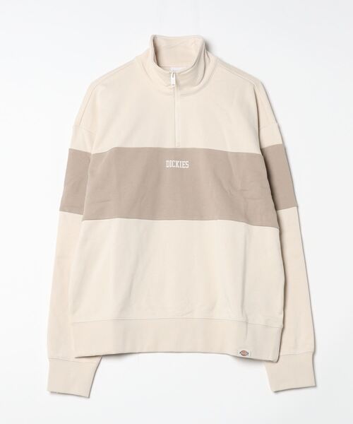 【セール】フレンチテリー ストライプ ハーフジップ スウェット リラックスフィット（スウェット）｜Dickies（ディッキーズ）