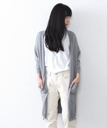 coen | Ｖネックロングカーディガン(カーディガン/ボレロ)