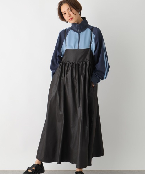 LEPSIM（レプシィム）の「切り替えギャザーキャミワンピース　102445（ワンピース・レディース・ベージュ/ブラック・FREE）」の6枚目の写真