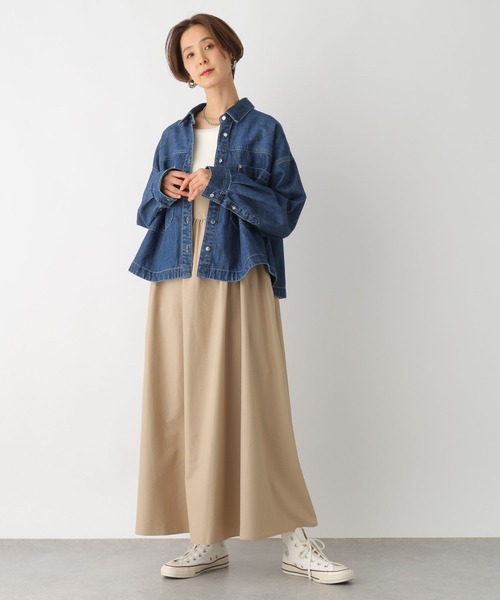 レア❗️美品♡試着のみ♡familiar ワンピース セール】切り替えギャザーキャミワンピース 102445（ワンピース