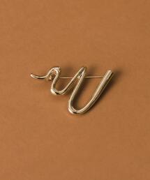 SMELLY | メタルウェーブブローチ(ブローチ/コサージュ)