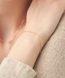 ete（エテ）の「○K10YG ペーパークリップチェーン ブレスレット