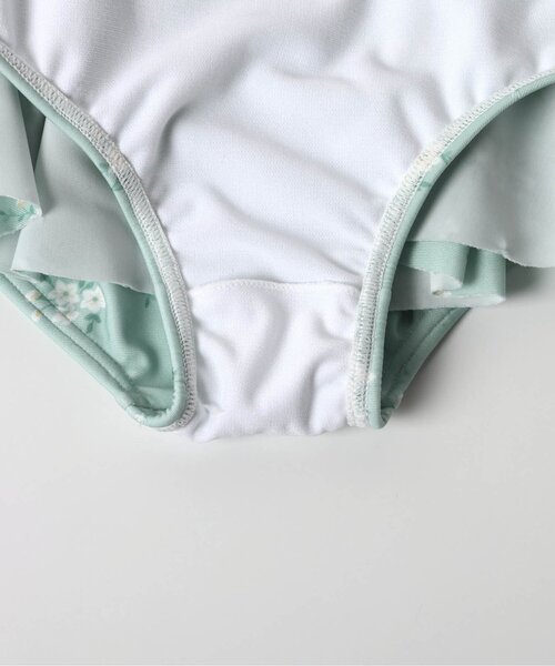 apres les cours（アプレレクール）の「【リンク/UVカット】ドット・花柄フリルワンショルワンピース水着（水着・キッズ・その他3/ドット・80/90/100/110/120/130/140）」の17枚目の写真