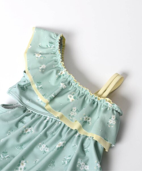 apres les cours（アプレレクール）の「【リンク/UVカット】ドット・花柄フリルワンショルワンピース水着（水着・キッズ・その他3/ドット・80/90/100/110/120/130/140）」の22枚目の写真