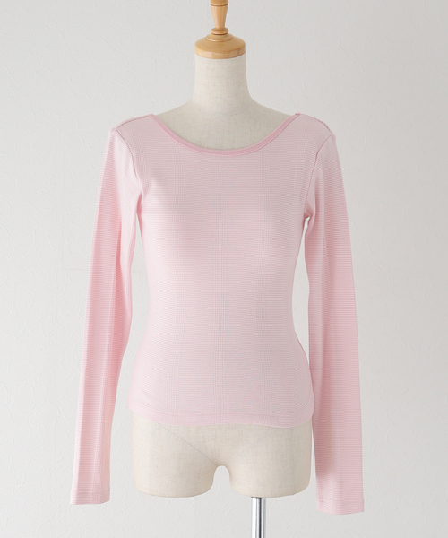 MILLER（ミラー）の「【MILLER/ミラー】 Cup L/S Tee：カップ付きロンT（Tシャツ/カットソー・レディース・ブラック/ピンク/グリーン/ブルー系その他・FREE）」の17枚目の写真