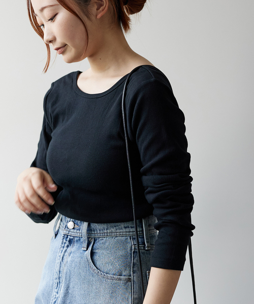 MILLER（ミラー）の「【MILLER/ミラー】 Cup L/S Tee：カップ付きロンT（Tシャツ/カットソー・レディース・ブラック/ピンク/グリーン/ブルー系その他・FREE）」の14枚目の写真