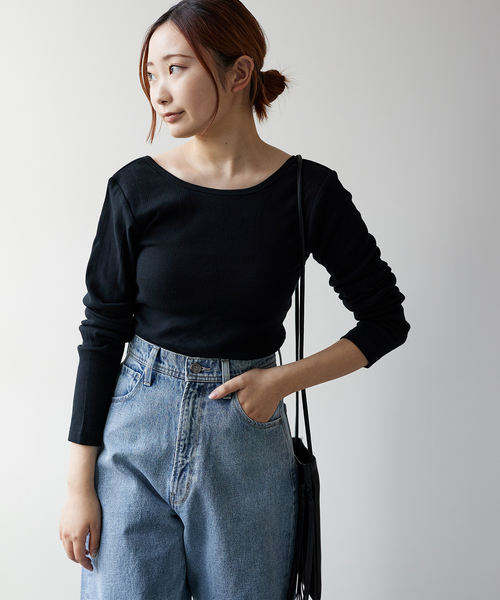 MILLER（ミラー）の「【MILLER/ミラー】 Cup L/S Tee：カップ付きロンT（Tシャツ/カットソー・レディース・ブラック/ピンク/グリーン/ブルー系その他・FREE）」の13枚目の写真