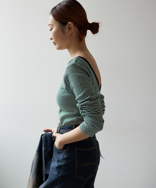 MILLER（ミラー）の「【MILLER/ミラー】 Cup L/S Tee：カップ付きロンT（Tシャツ/カットソー・レディース・ブラック/ピンク/グリーン/ブルー系その他・FREE）」の12枚目の写真