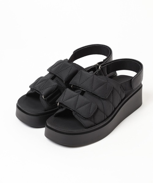 niko and...（ニコアンド）の「オリジナルキルティングサンダル（サンダル・レディース・ブラック/アイボリー・LARGE/MEDIUM/SMALL）」の12枚目の写真