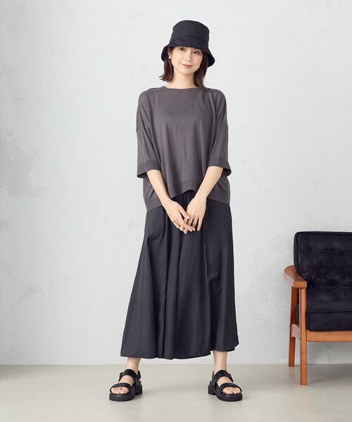 COMME CA ISM(コムサイズム)の「カッセンツイル スカーチョ(その他パンツ・レディース・グレイッシュベージュ/ブラック/ブラウン・SMALL/LARGE/MEDIUM)」の4枚目の写真
